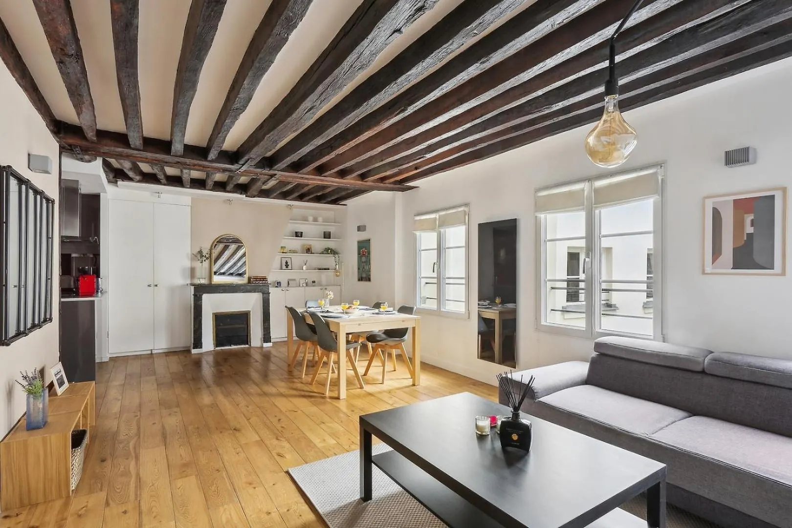 Apartment Bnbnook - Bright 2Br Near Louvre & Pompidou Paris